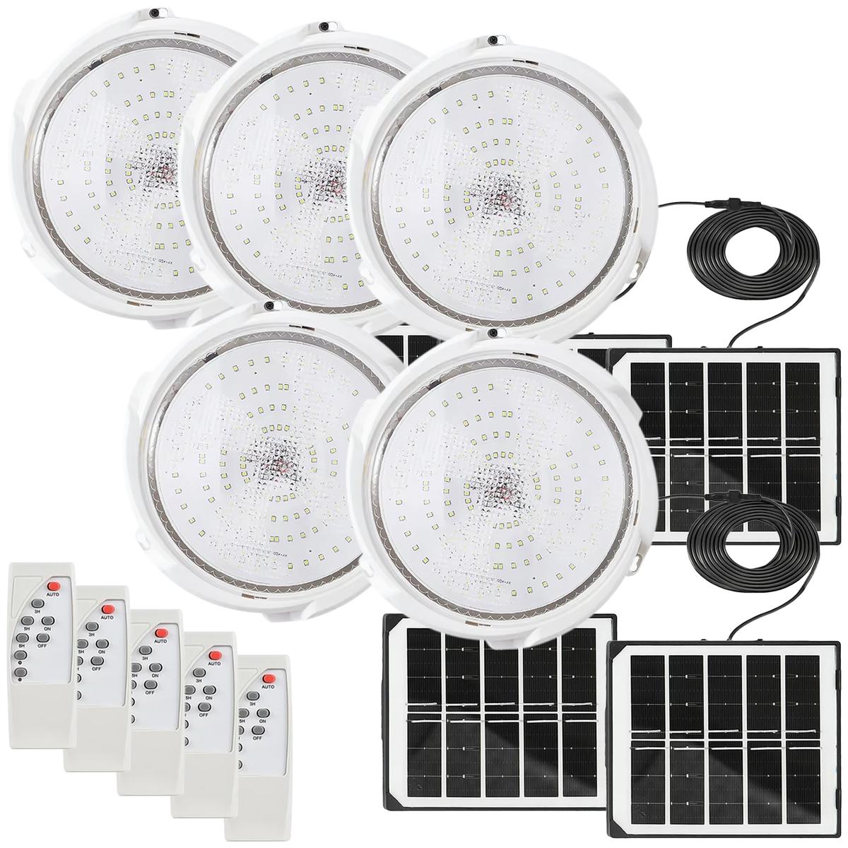 Práctica Lampara Led Solar Ventdepot Mxdli-005 5kits Blanco