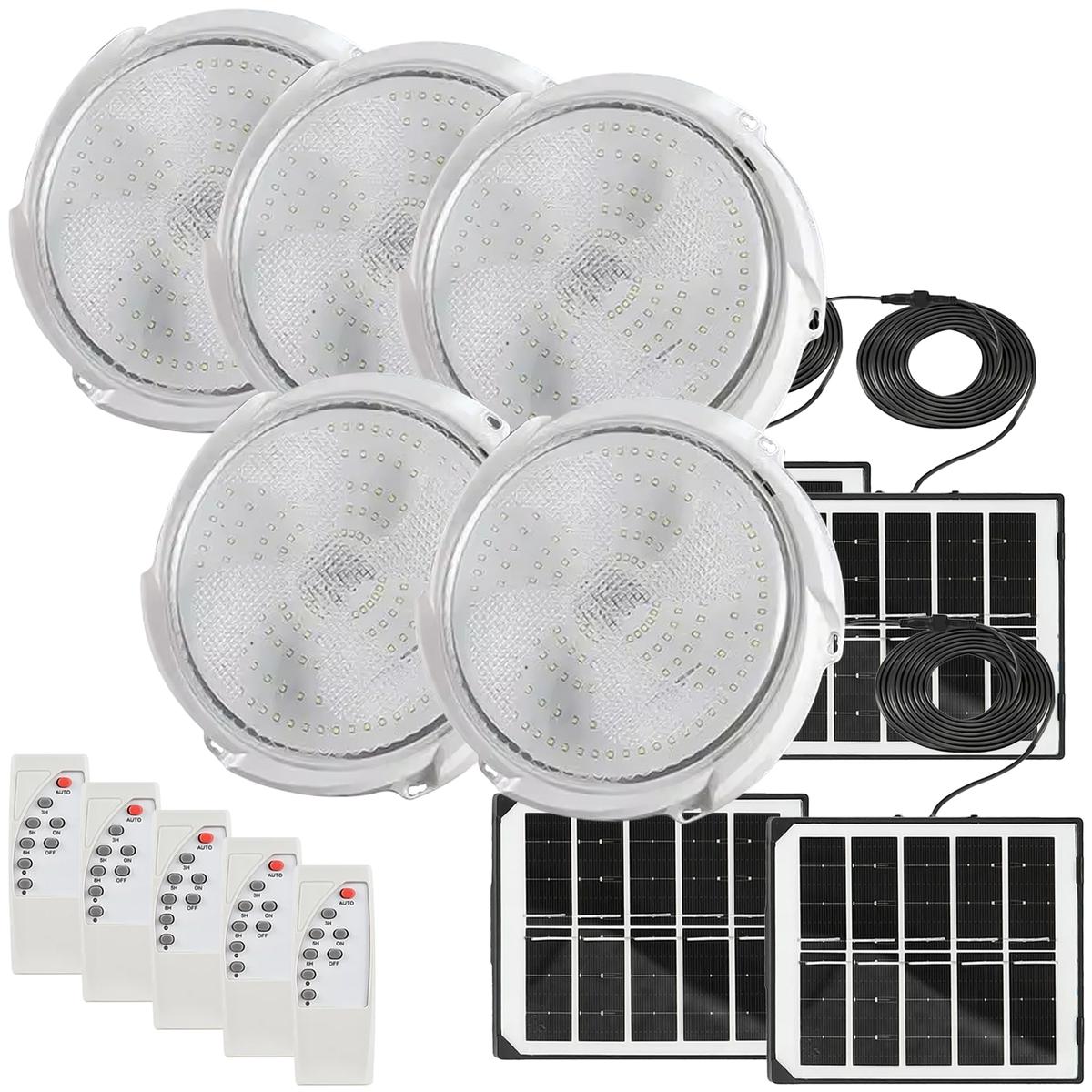 Lampara Led Solar Ventdepot Mxdll-005 5kits Blanco