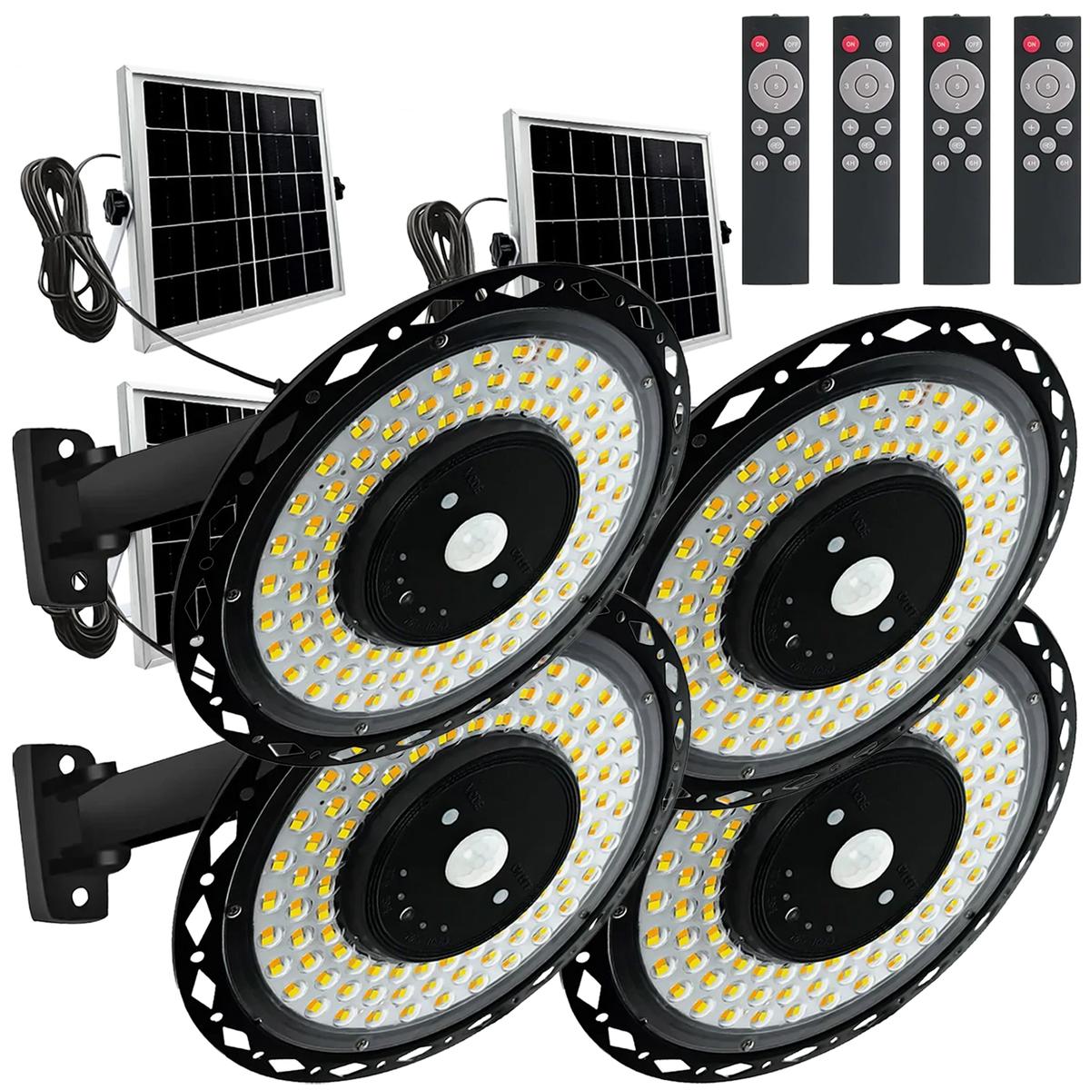 Luz Led Para Exteriores Ventdepot Mxrin-004 4kits Negro