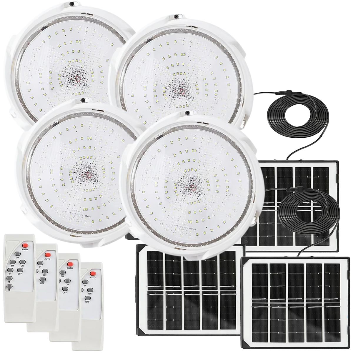 Ecológica Lampara Solar Ventdepot Mxdli-004 4kits Blanco