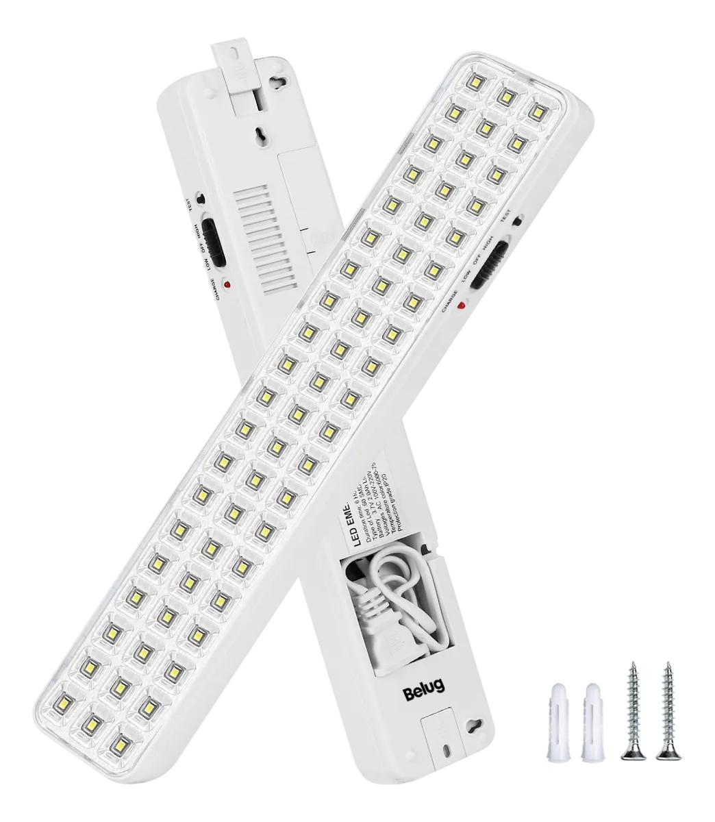 Foto 2 pulgar | Lámpara Belug De Emergencia 60 Leds Batería Recargable Blanca