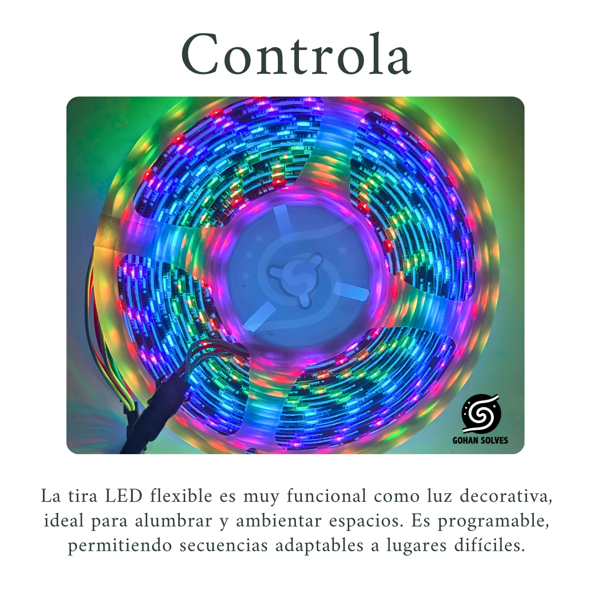 Foto 5 pulgar | Tira Led Rgb Pixel Programable, Fondo Negro, 5m, Control Bluetooth, Efecto Rayo -