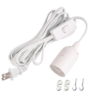 Foto 1 | Cable De Extensión Simple Deluxe, Enchufe E26 De 20 Pies, Blanco - Venta Internacional.