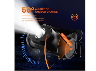 Foto 4 | Philips Xtellar Lampara Cabeza Linterna Led Minera Recargable Con Sensor Linterna Tactica Linternas Potentes Led