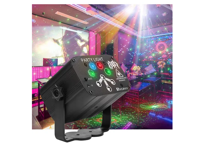 Foto 2 | Xtellar Fiesta Luces De Dj Laser Led Rgb Activada Por Sonido, Iluminación Estroboscópica Para Ambientes Domés