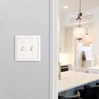 Foto 4 | Funda Para Interruptor De Luz Dewenwils Con Palanca Metálica Blanca, Paquete De 2 - Venta Internacional.