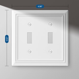 Foto 6 | Funda Para Interruptor De Luz Dewenwils Con Palanca Metálica Blanca, Paquete De 2 - Venta Internacional.
