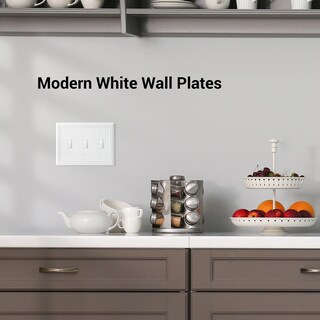 Foto 3 | Tapa Para Interruptor De Luz Dewenwils Triple Toggle, Color Blanco, 2 Unidades - Venta Internacional.