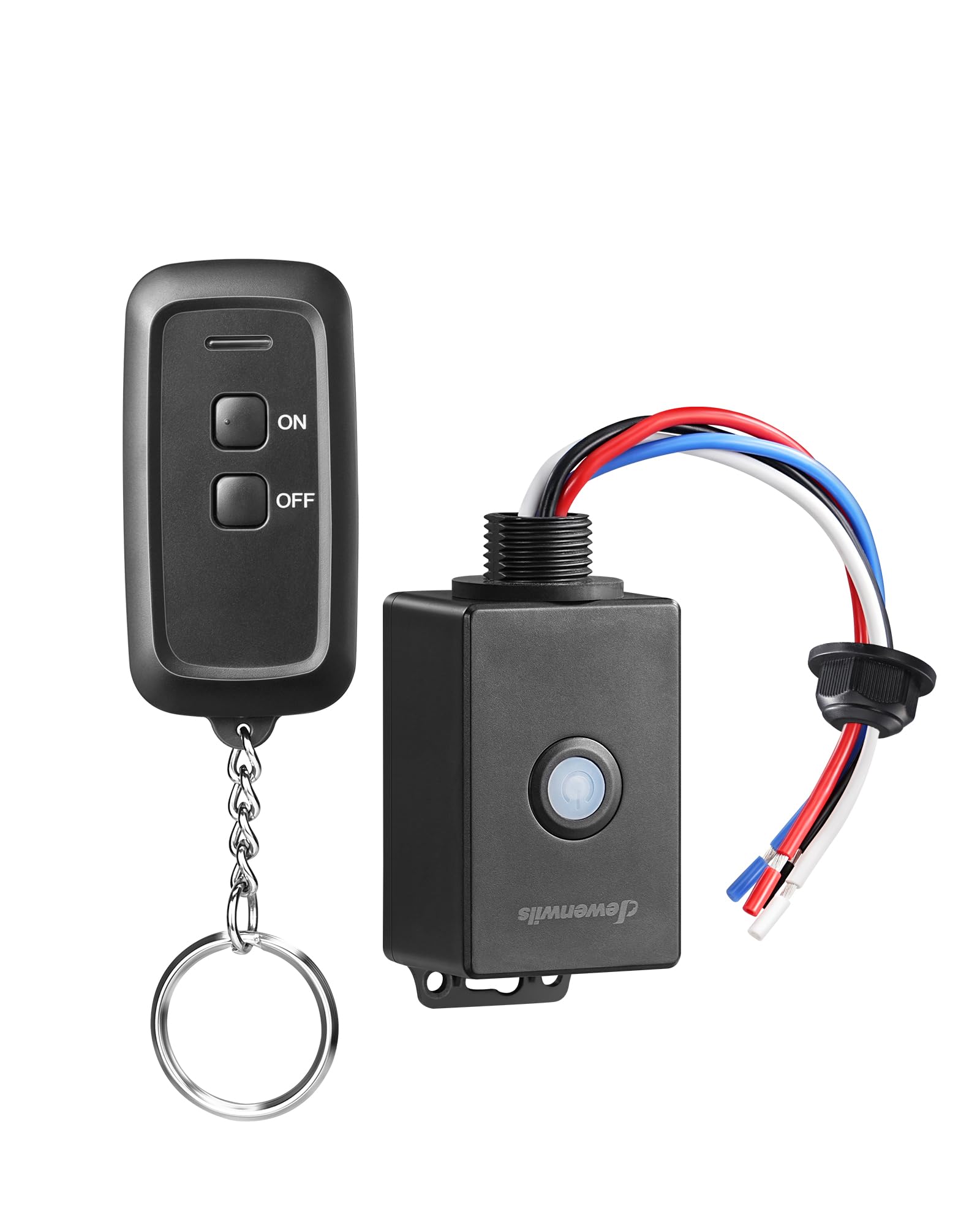 Interruptor De Luz Inalámbrico Dewenwils Outdoor 15a/1800w Ip65 Negro - Venta Internacional.