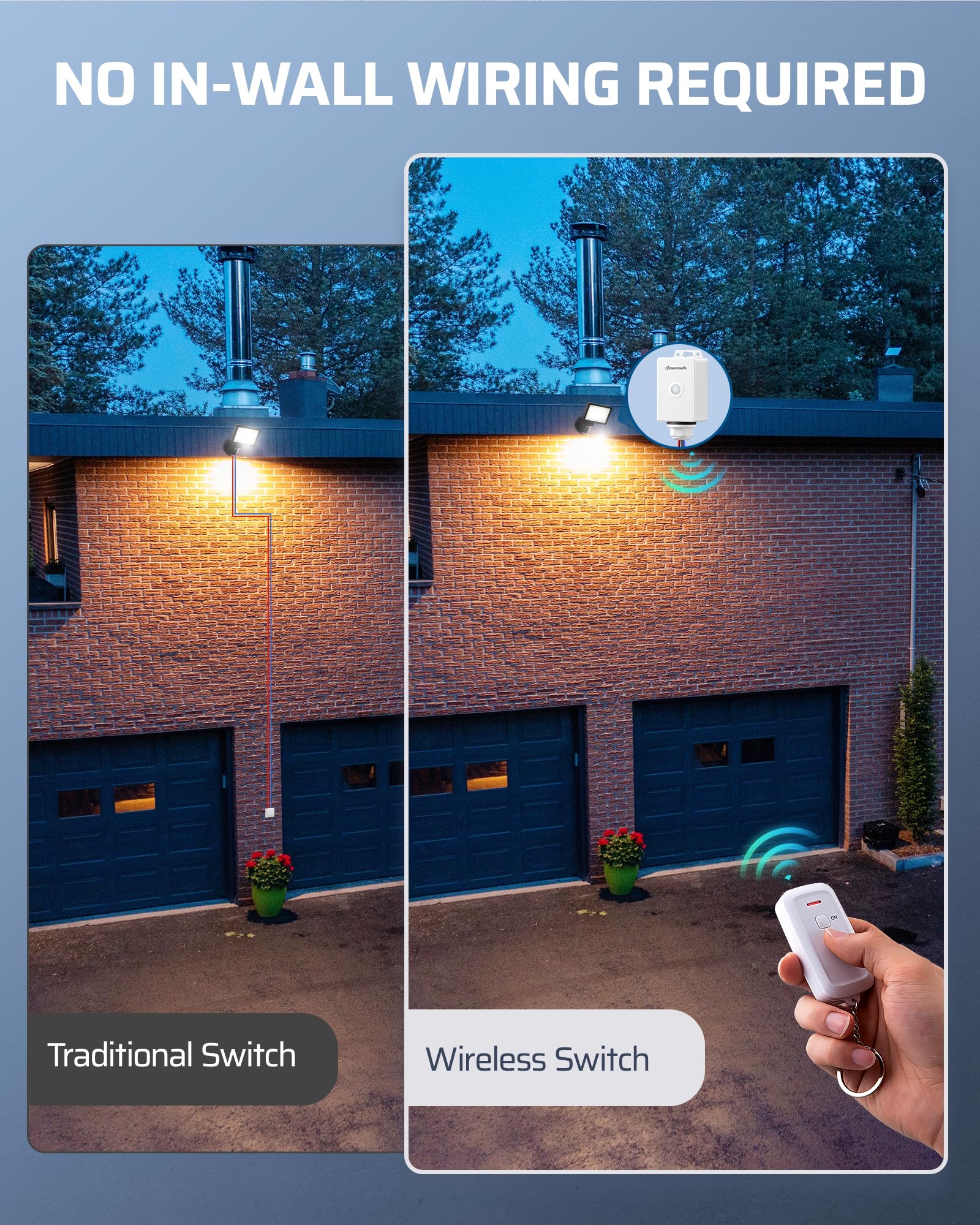 Foto 4 | Interruptor De Luz Inalámbrico Dewenwils Outdoor Indoor 15a Ip65 - Venta Internacional.