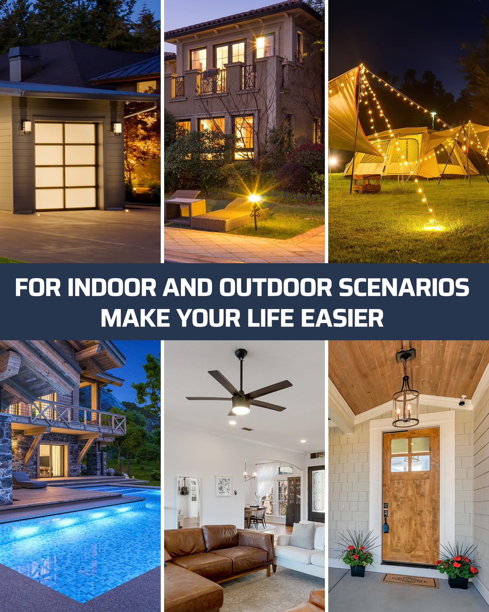 Foto 5 | Interruptor De Luz Inalámbrico Dewenwils Outdoor Indoor 15a Ip65 - Venta Internacional.