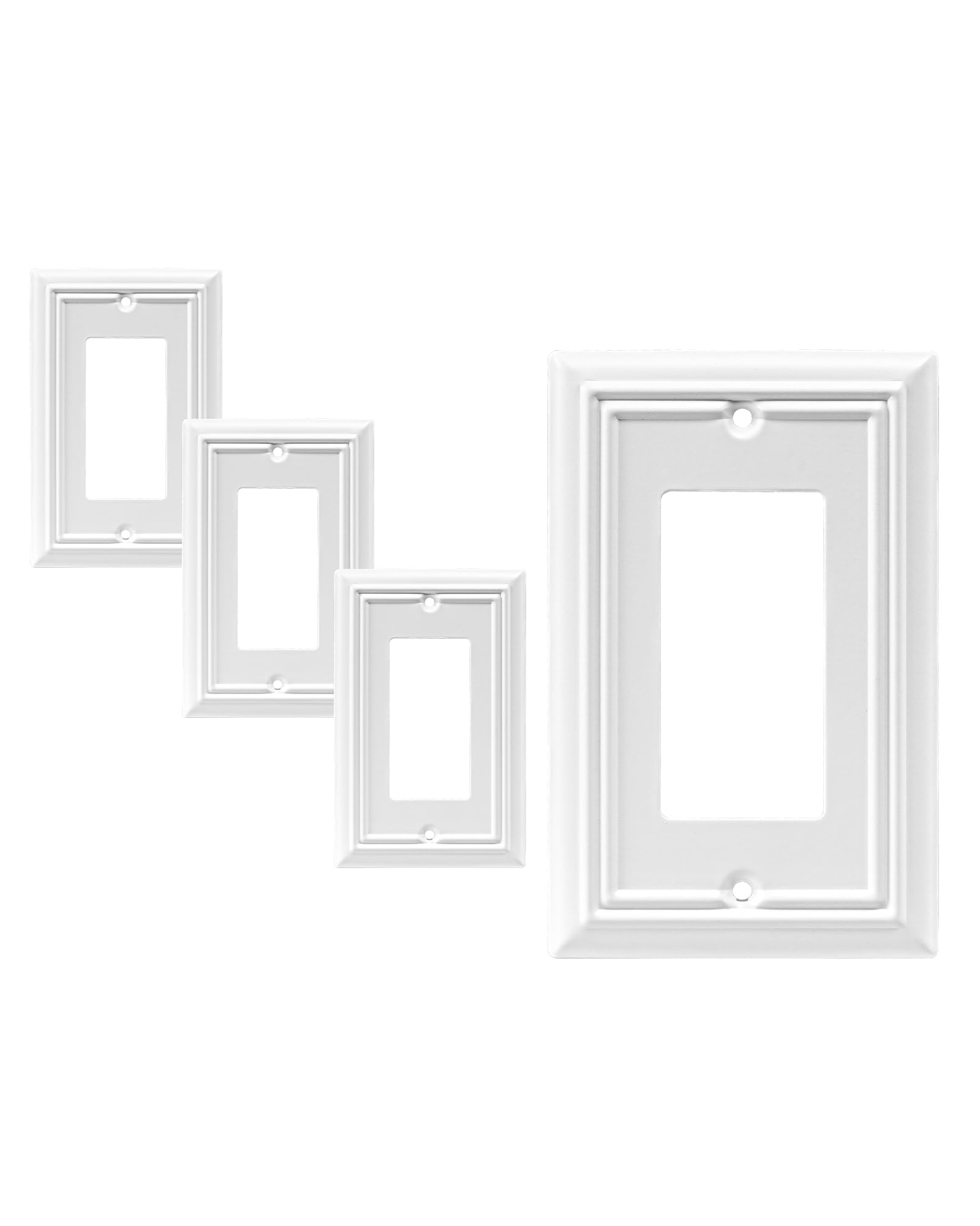 Cubierta Para Placa De Interruptor Dewenwils, Decorador Individual, 1 Elemento (paquete De 4) - Venta Internacional.