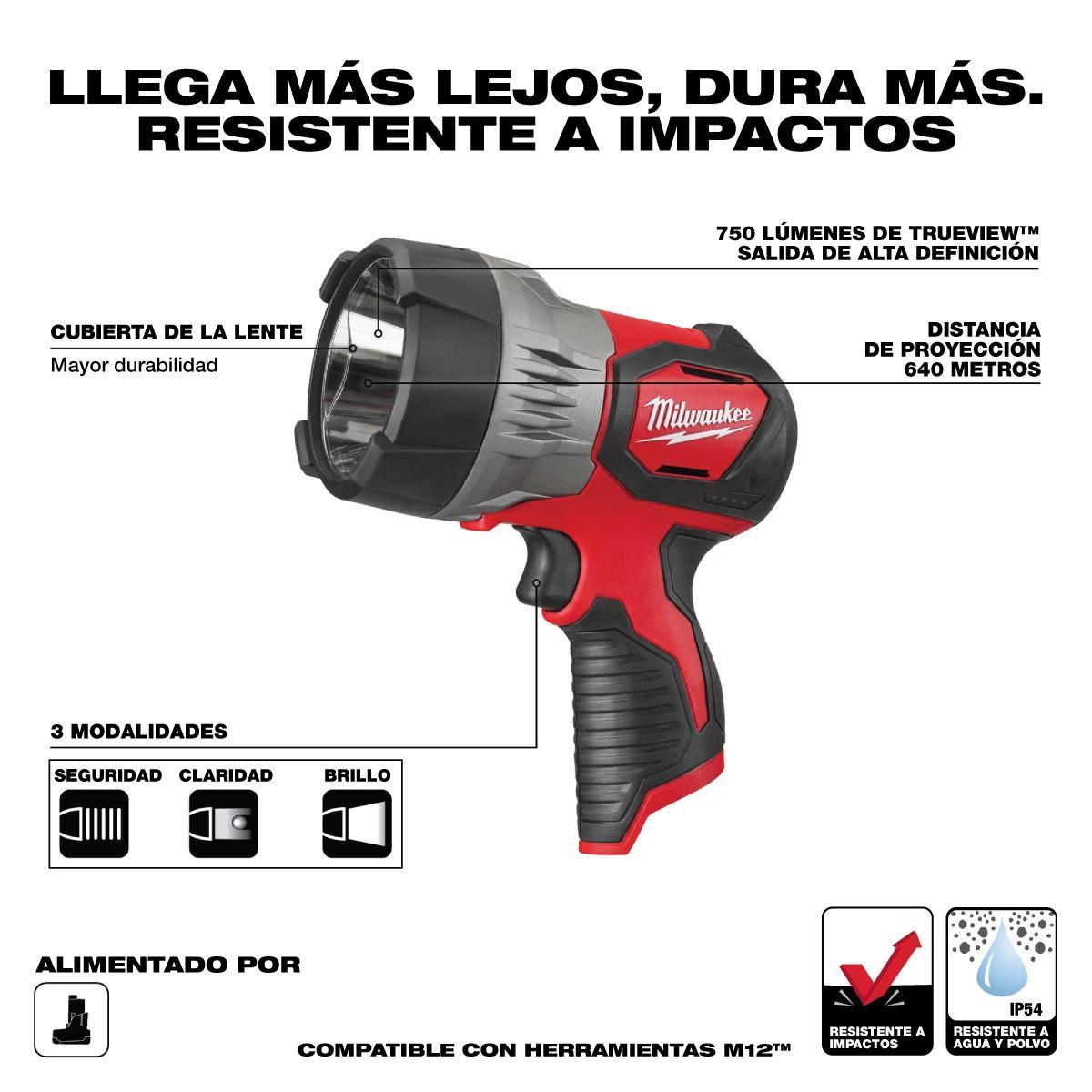 Foto 4 pulgar | Lampara Led M12 Trueview S/bateria Milwaukee