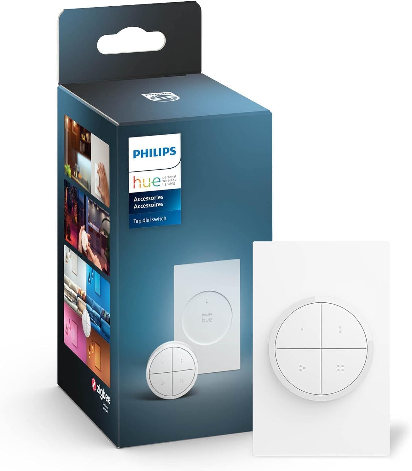 Interruptor De Luz Philips Hue Wall Tap Dial Portátil Blanco  Paquete De 1 - Venta Internacional.