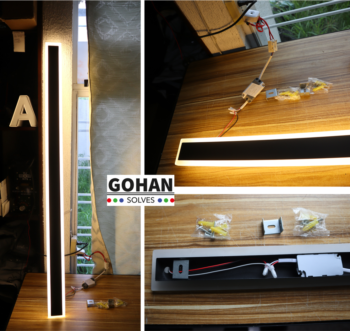 Foto 4 | Lámpara Luz Led 60 cm para Uso en Interior y Exterior - 3 Tonos Blanco/ Neutro/ Cálido