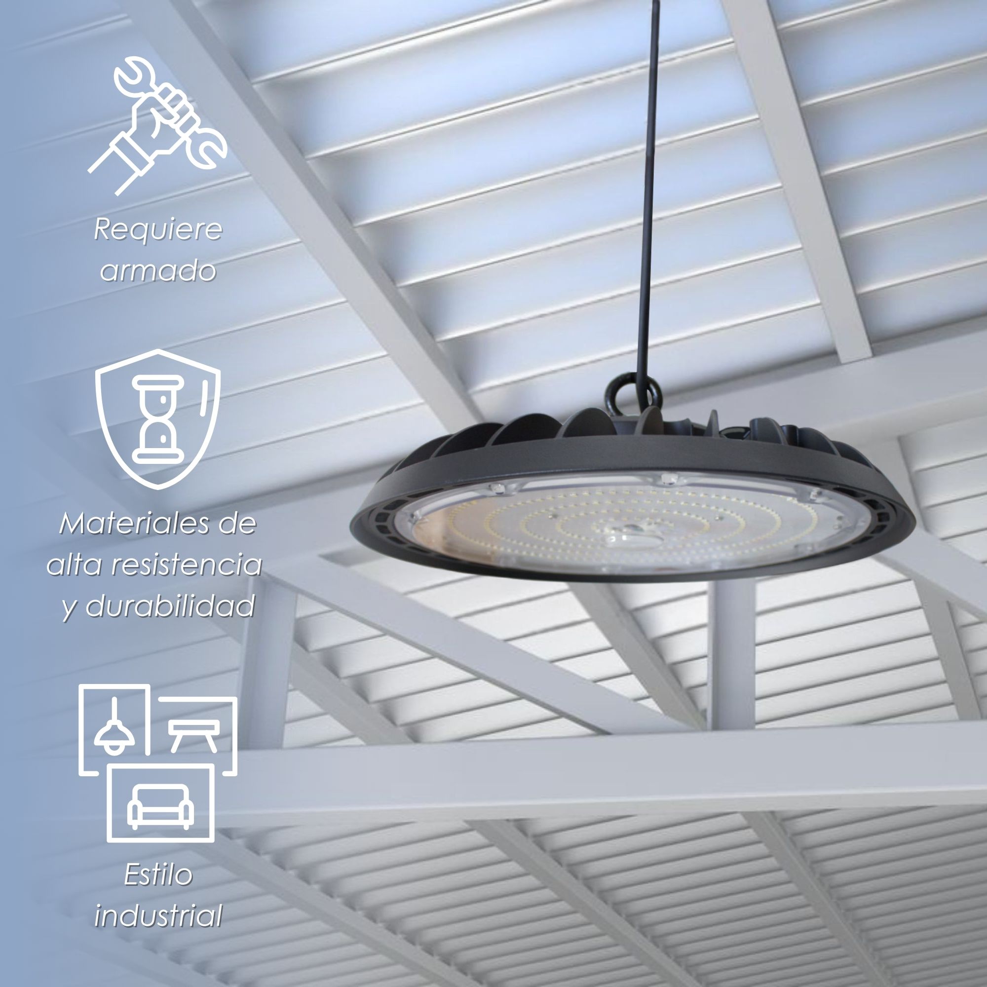 Foto 4 pulgar | Lámpara Colgante Ilios Innova Led 200w Ip65 Alta Potencia