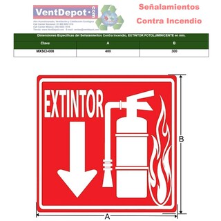 Foto 2 | Señalamiento Para Almacenes Ventdepot Mxsci-008 1 Pieza Multicolor