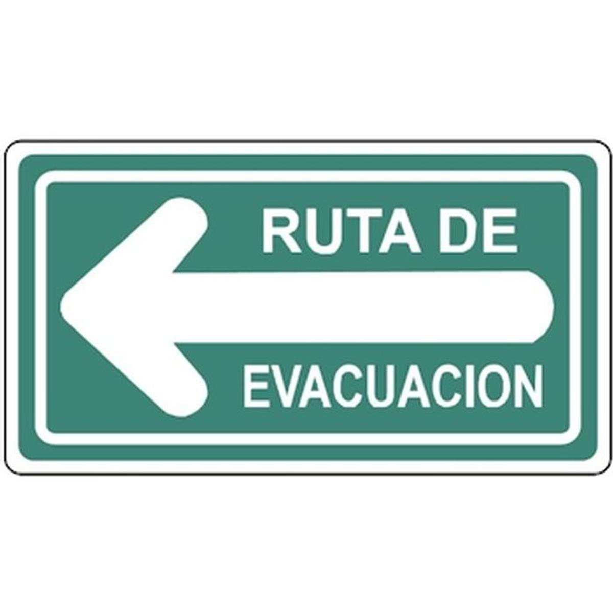Foto 1 | Letrero De Señal De Evacuación Ventdepot Mxsev-060 1 Pieza Multicolor