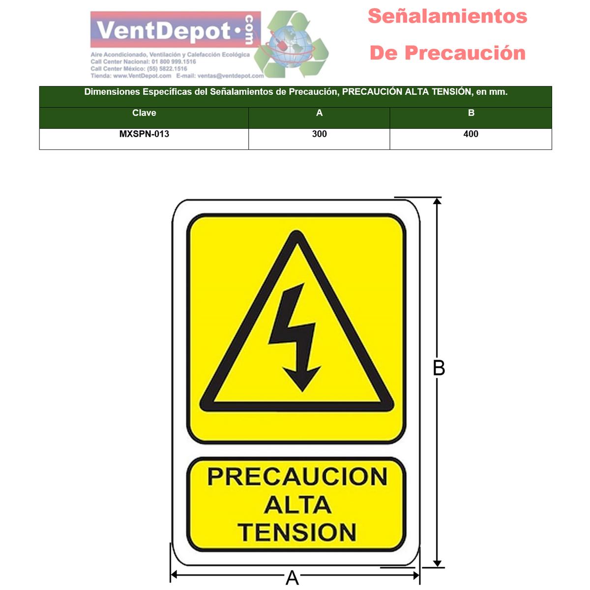 Foto 3 pulgar | Letreros De Precaución Industrial Ventdepot Mxspn-013 1 Pieza Multicolor
