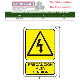 Foto 2 | Letreros De Precaución Industrial Ventdepot Mxspn-013 1 Pieza Multicolor