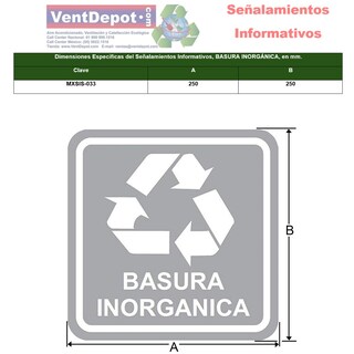 Foto 2 | Señales Indicativas Ventdepot Mxsis-033 1 Pieza Multicolor
