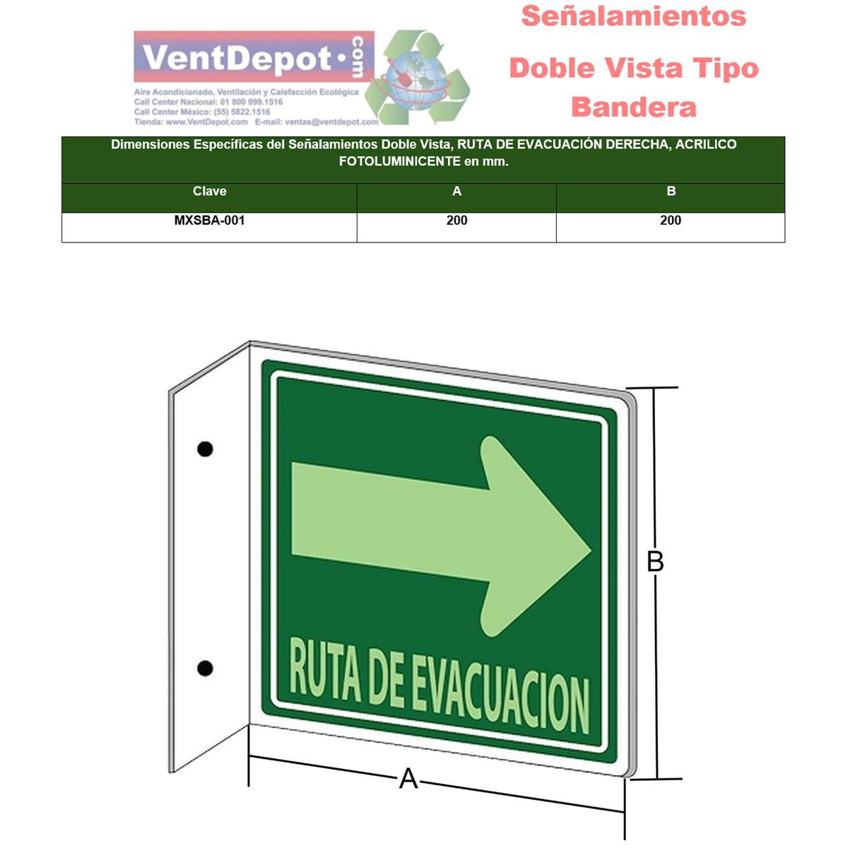 Foto 3 pulgar | Señalamiento Tipo Bandera Ventdepot Mxsba-001 1 Pieza Multicolor
