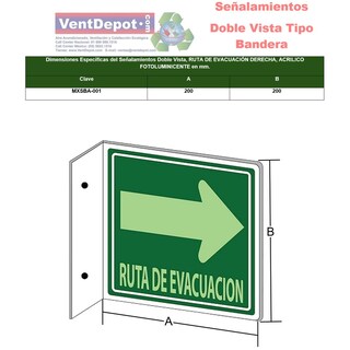 Foto 2 | Señalamiento Tipo Bandera Ventdepot Mxsba-001 1 Pieza Multicolor