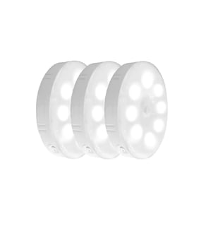 Foto 1 | Sensor De Movimiento Luces Nocturnas Usb Recargables 3 Pieza Blanco