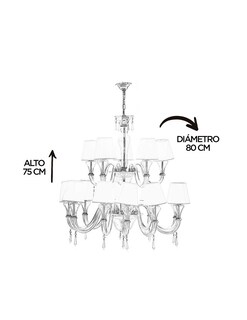 Foto 4 | Candil Gamalux Nova Collection Kcm12, 15 Luces Plateado