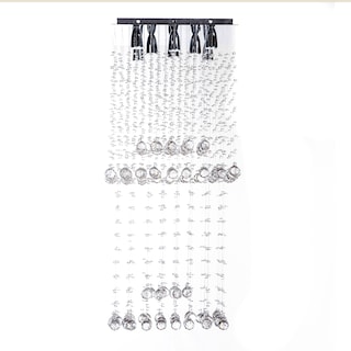 Foto 1 | Candil Colgante Gamalux Williams Krystal Doble Cubo 8 Luces Plateado