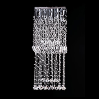 Foto 3 | Candil Colgante Gamalux Williams Krystal Doble Cubo 8 Luces Plateado