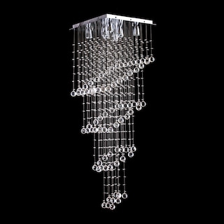 Foto 3 | Candil Colgante Gamalux William Krystal Quadros De 8 Luces Plateado