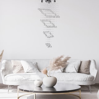 Foto 5 | Candil Colgante Gamalux William Krystal Quadros De 8 Luces Plateado