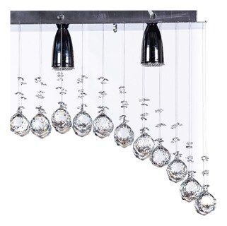 Foto 2 | Candil Colgante Gamalux Williams Krystal Arco de 3 Luces