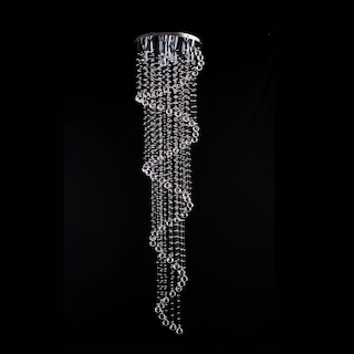 Foto 3 | Candil Colgante Gamalux Williams Krystal Doble Cascada de 8 Luces