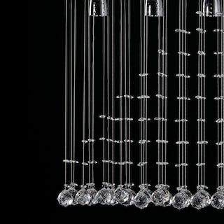 Foto 4 | Candil Colgante Gamalux Williams Krystal Triángulo 5 Luces