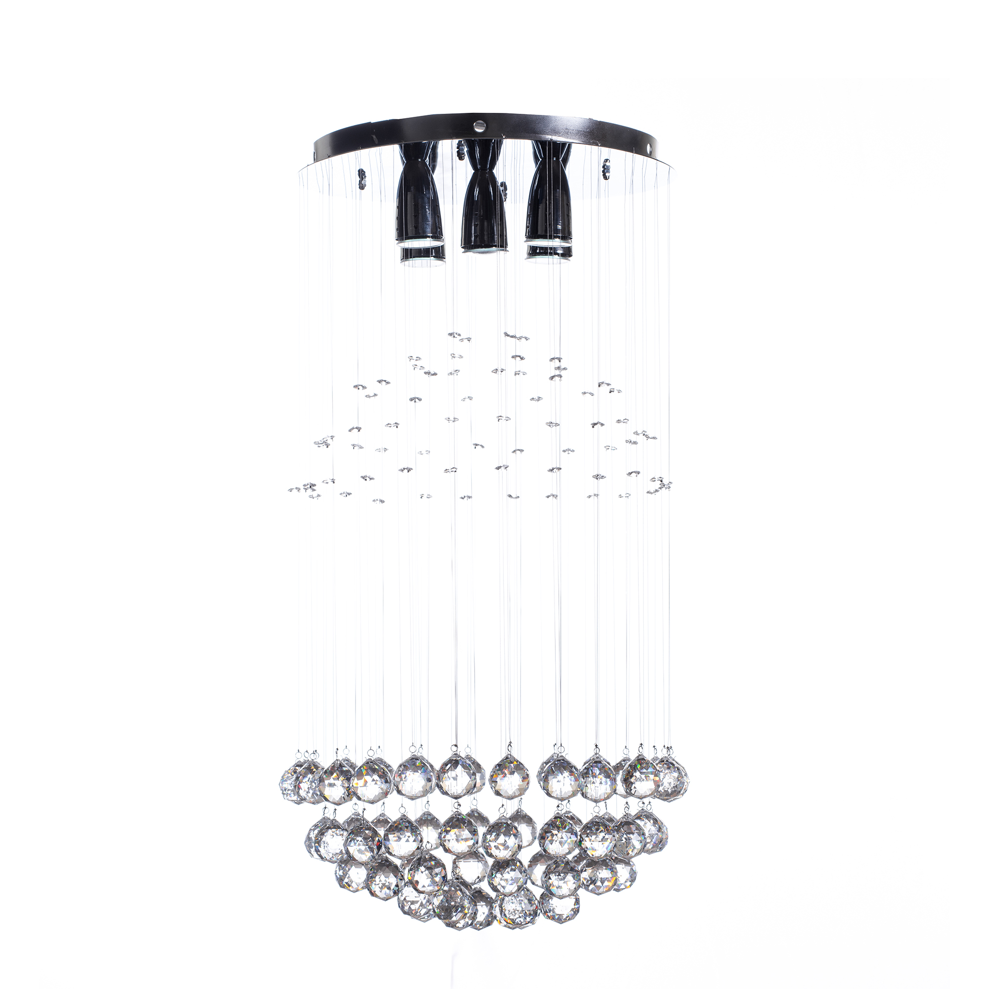 Foto 1 | Candil Colgante Gamalux William Krystal Esfera Partida de 5 Luces