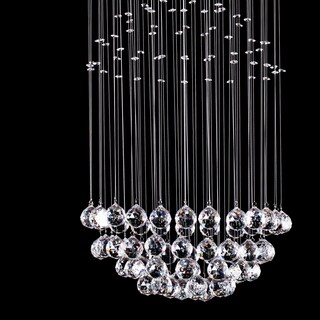 Foto 4 | Candil Colgante Gamalux William Krystal Esfera Partida de 5 Luces