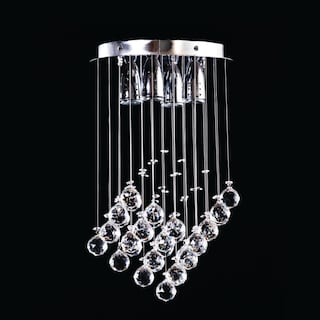 Foto 3 | Candil Colgante Gamalux Williams Krystal Quadro de 4 Luces