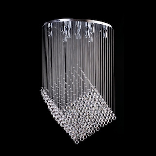 Foto 3 | Candil Colgante Gamalux Williams Krystal Quadro De 12 Luces