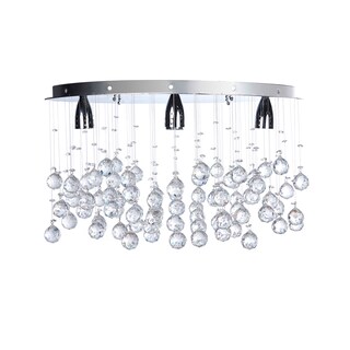 Foto 1 | Candil Colgante Gamalux Williams Krystal Ojo de 4 Luces