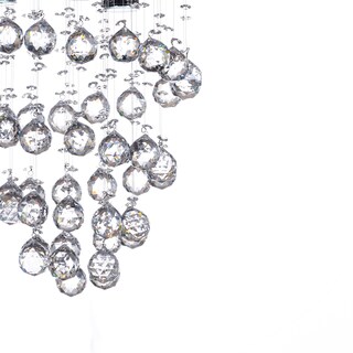 Foto 2 | Candil Colgante Gamalux Williams Krystal Cascada de 4 Luces