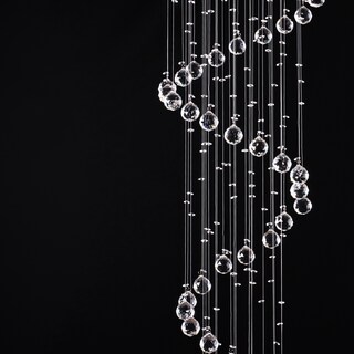 Foto 4 | Candil Colgante Gamalux Williams Krystal Cascada de 8 Luces