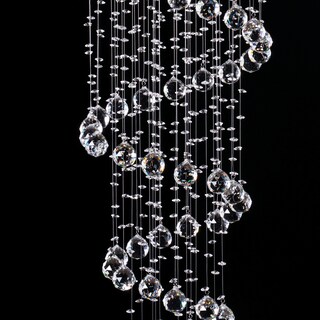 Foto 4 | Candil Colgante Gamalux Williams Krystal Cascada de 5 Luces