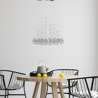 Foto 4 | Candil Colgante Gamalux Williams Krystal Cono de 5 Luces