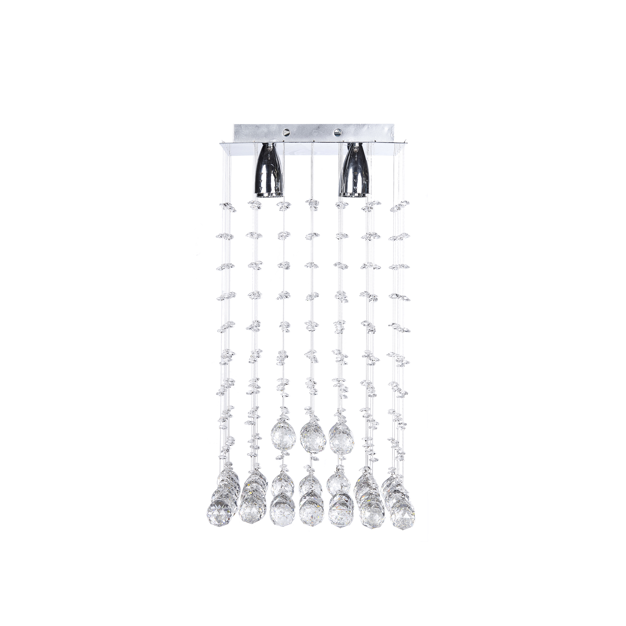Foto 1 | Candil Colgante Gamalux Williams Krystal Cubo de 4 Luces