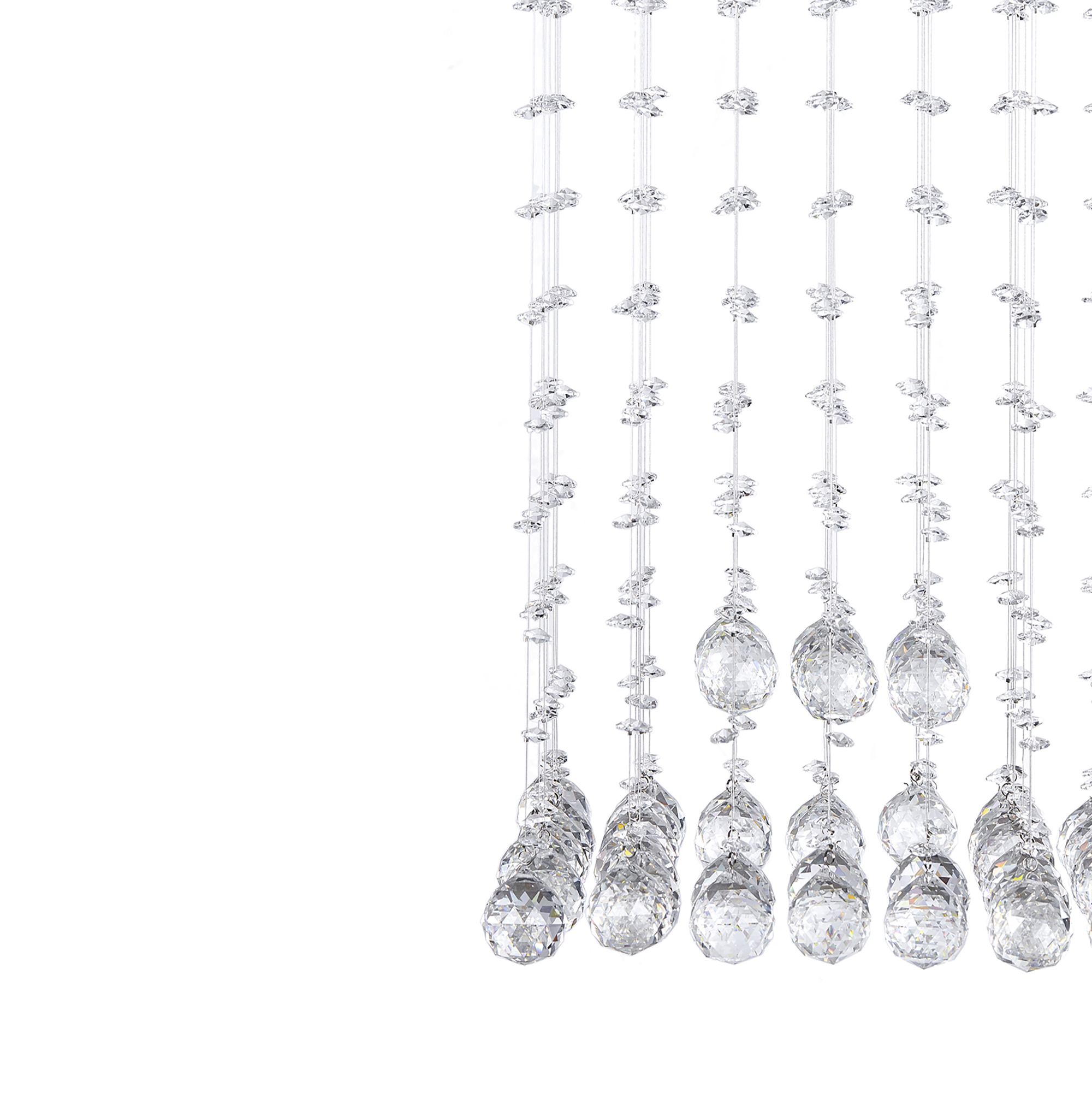 Foto 2 | Candil Colgante Gamalux Williams Krystal Cubo de 4 Luces