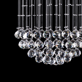 Foto 4 | Candil Colgante Gamalux Williams Krystal Esfera De 5 Luces