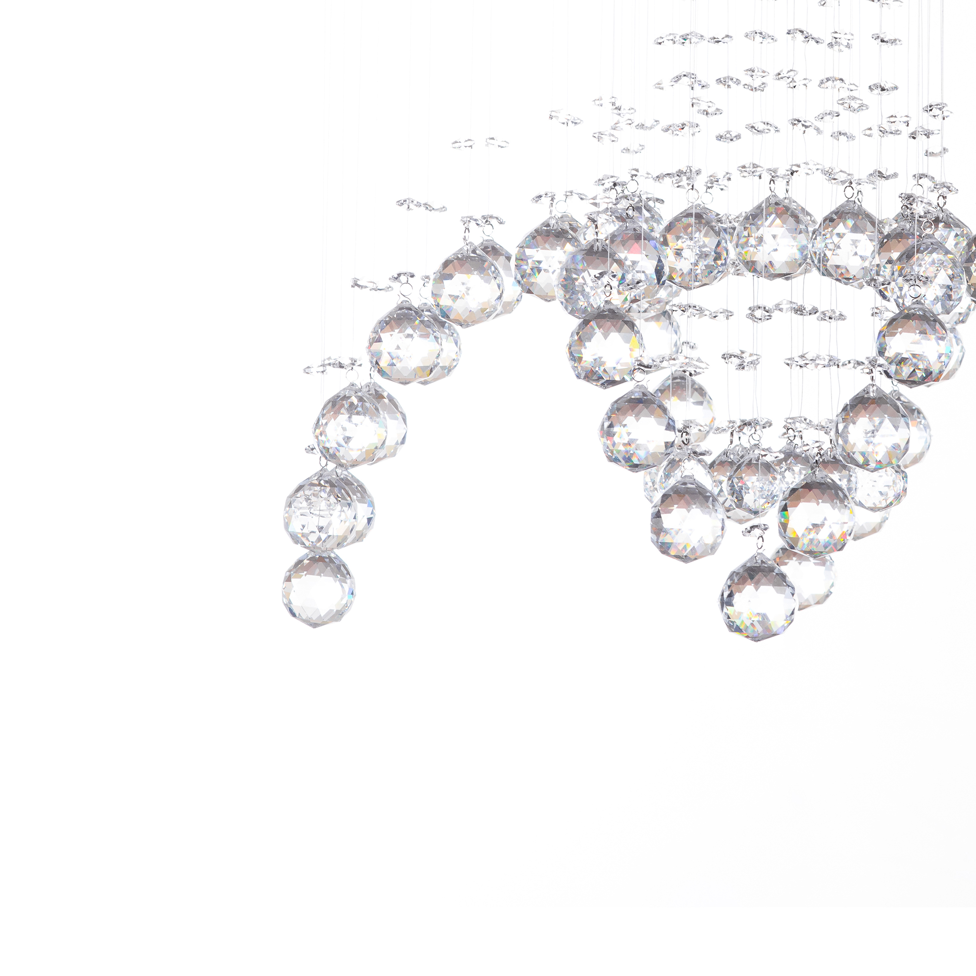 Foto 2 | Candil Colgante Gamalux Williams Krystal Garra De 5 Luces