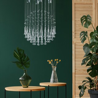 Foto 5 | Candil Colgante Gamalux Williams Krystal Esfera-gota 6 Luces